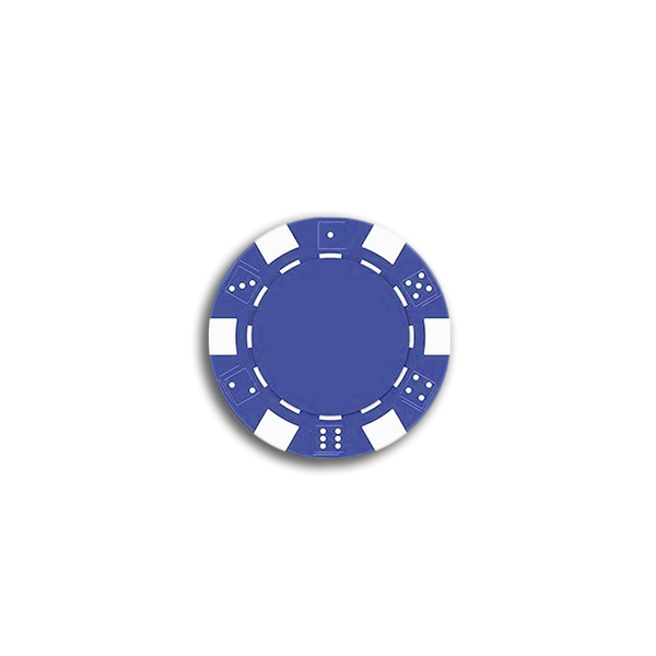 The Dice Pokerchip Blauw