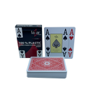 Poker Speelkaarten Lazar 2210 Plastic Rood 4 Index