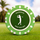 green poker chip national golf day 2023
