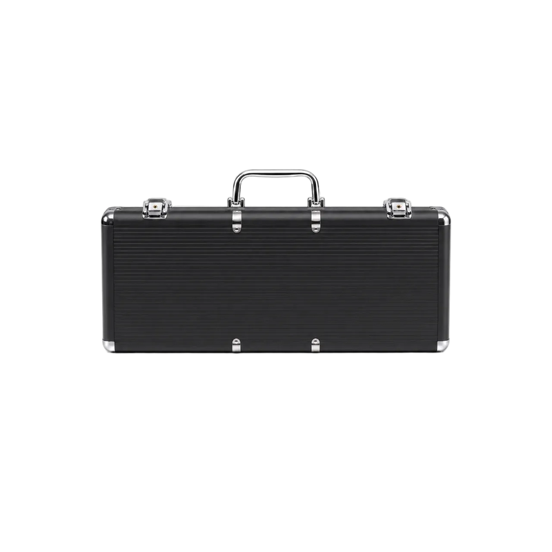 Poker Case Aluminium Black 300 - front view