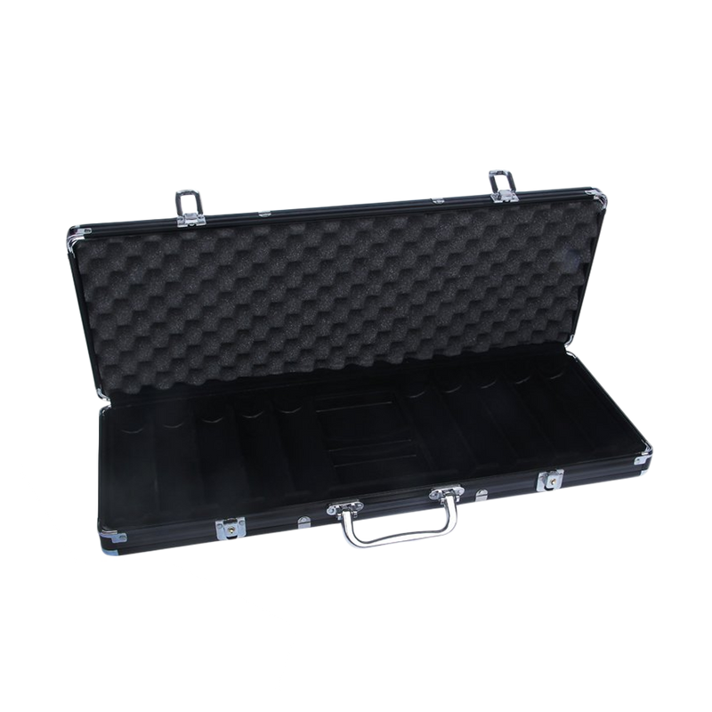 alluminium poker koffer case black 500 open 