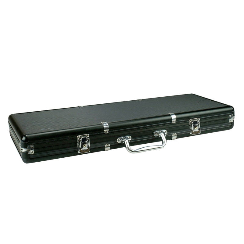 Poker Case Aluminium Black 500