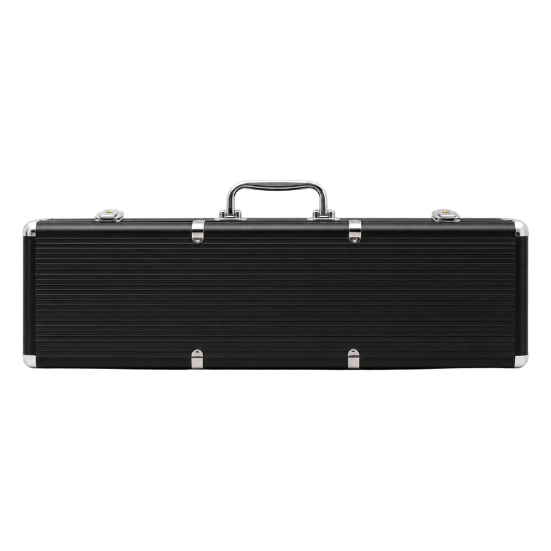 Poker Case Aluminium Black 500