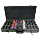 Poker Case Aluminium Black 750 PRO - open