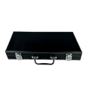 Poker Case Black Leather 300 - close-up