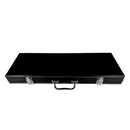Poker Case Black Leather 500 - close-up