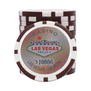 vegas nevada 10000 brown poker chip