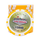 vegas nevada 1000 yellow poker chip