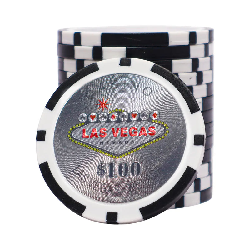 vegas nevada 100 black poker chip