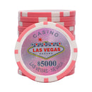 vegas nevada 5000 pink poker chip
