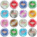 poker chips all vegas nevada, overview of our colorful poker chips
