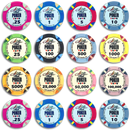 poker chips al wsop, overview of our colorful poker chips