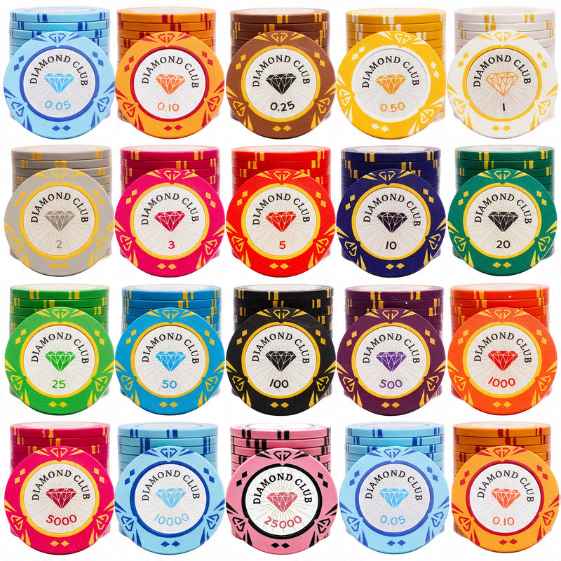 Poker Chips Diamond Club