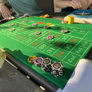 colorful royal cardroom poker chips