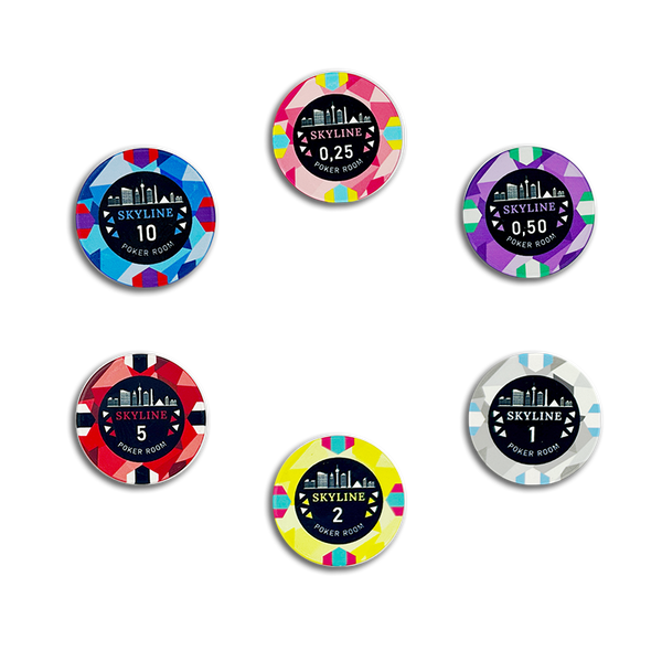 Poker Chips Set Skyline Cash Game 300