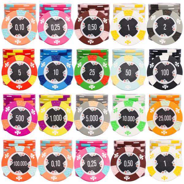 Jeton De Poker Ancien 500 - Effet Nacre - Vintage Années 80 - Casino
