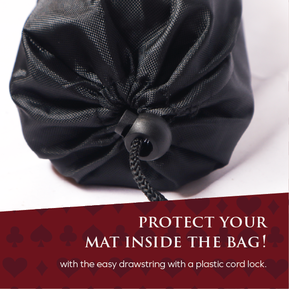 poker mat protect close bag 