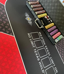 poker mat las vegas red black ceramic crown
