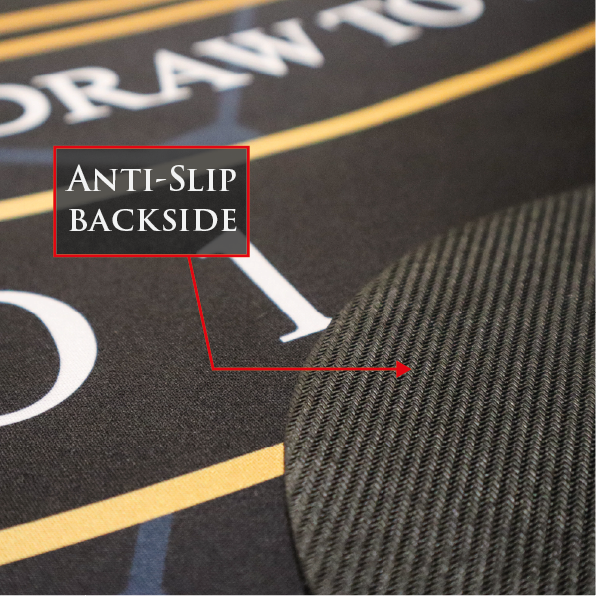 anti-slip backsidse poker mat poker merchant