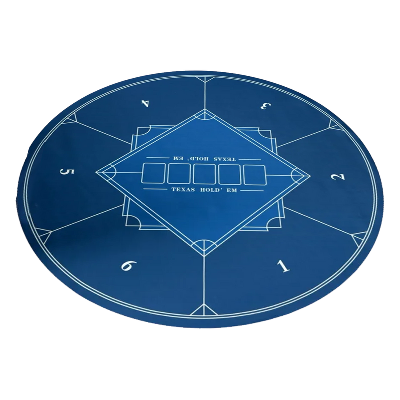 Poker Mat Round PRO Blue 120