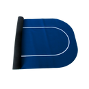 stadard pokermat 180 centimeter table rubber blue fold