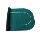 standard pokermat 180 centimeter table rubber green vold