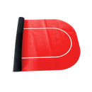 standard pokermat 180 centimeter table rubber red vold