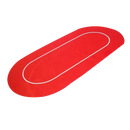 standard pokermat 180 centimeter table rubber red