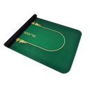 texas hold' em poker mat green folded