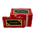 poker plaque clay composite stack 10.000 red