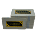 poker plaque clay composite stack 100.000 white