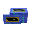 poker plaque clay composite stack 200 blue