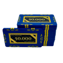 poker plaque clay composite stack 50.000 dark blue