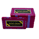 poker plaque clay composite stack 500.000 pink
