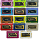 Poker Plaques Set Diamond 100 pcs