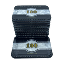 plaques highroller 100 stack black white
