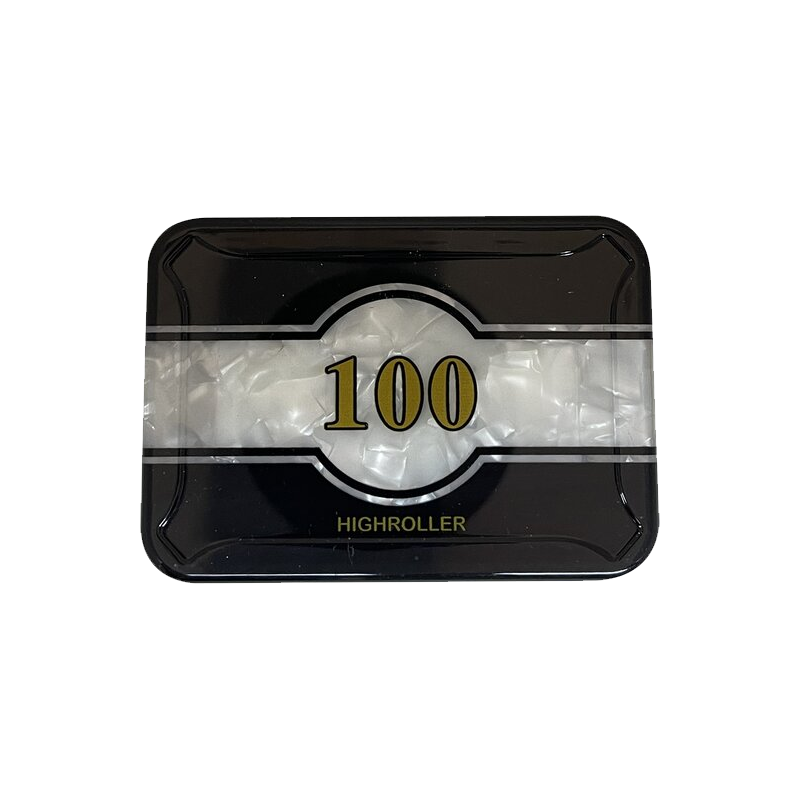 plaque highroller 100 black white