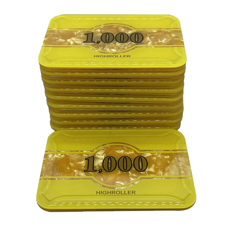 plaques highroller 1.000 stack yellow