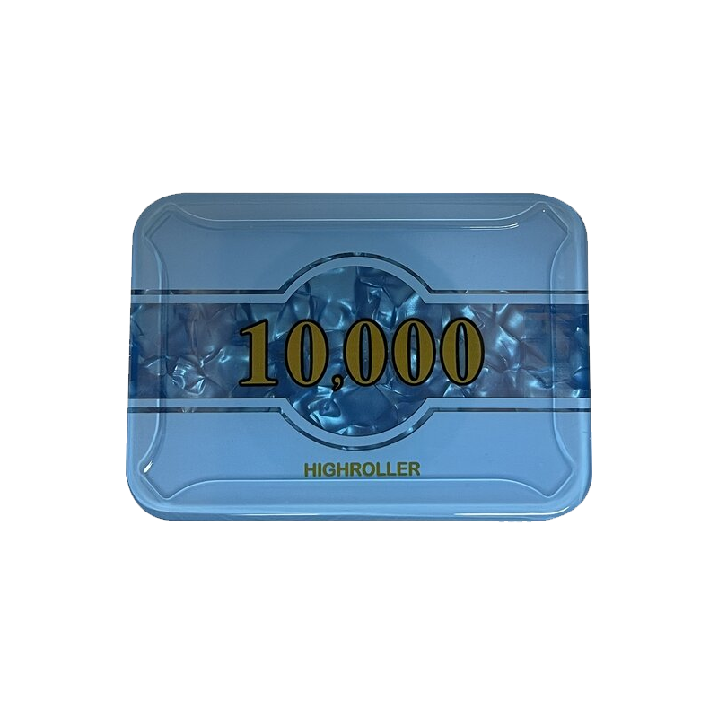 plaque highroller 10k light and dark blue