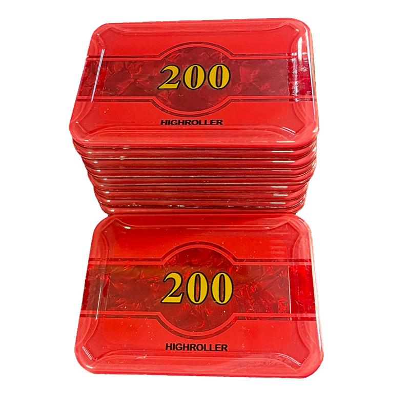 plaques highroller 200 stack red