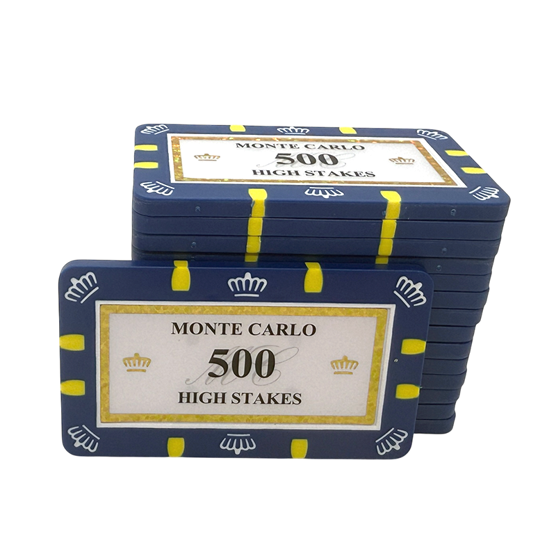 monte caro poker plaque stack 500 high stake