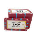 monte carlo poker plaque stack 5.000 high stake