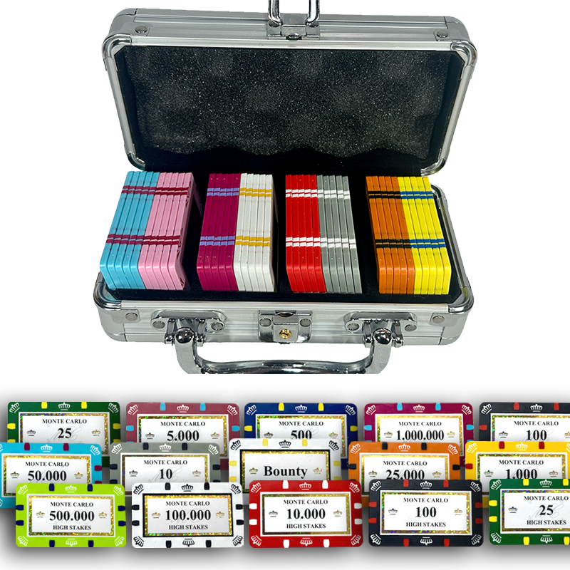 monte carlo poker plaque set, overview of our colorful poker plaque collection