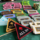 poker plaques diamond all in button