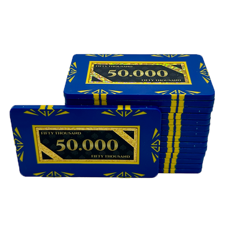 Poker Plaques Set Diamond 30 pcs - stacks of poker chips