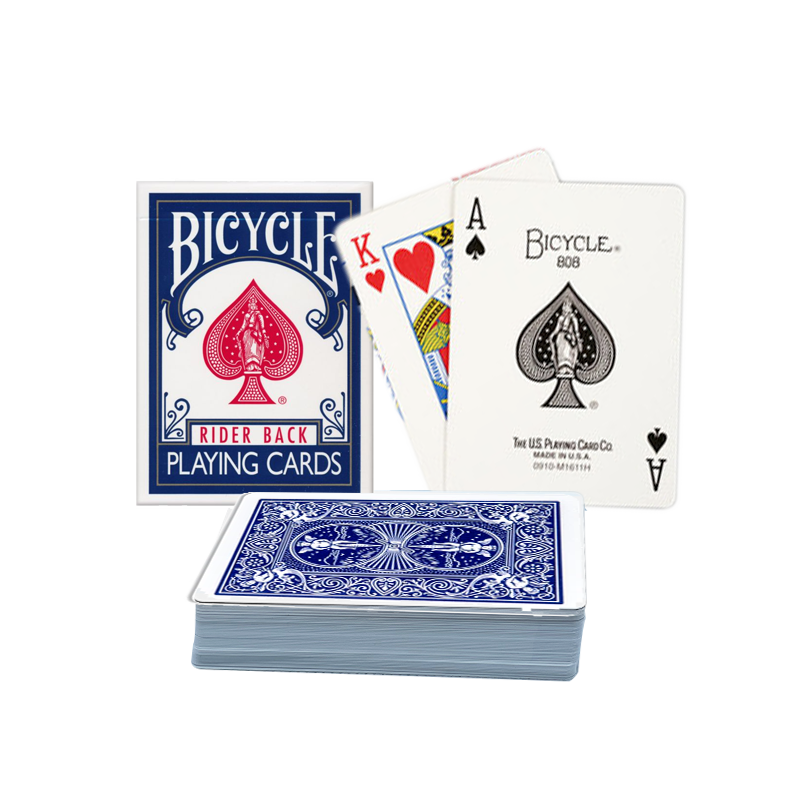Poker Playing Cards Bicycle Paper Blue 2 Index - view 2