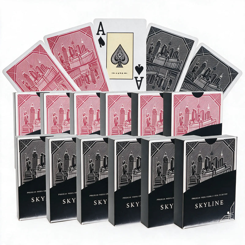 Poker Playing Cards Skyline Jumbo Plastic 2 Index 12pcs