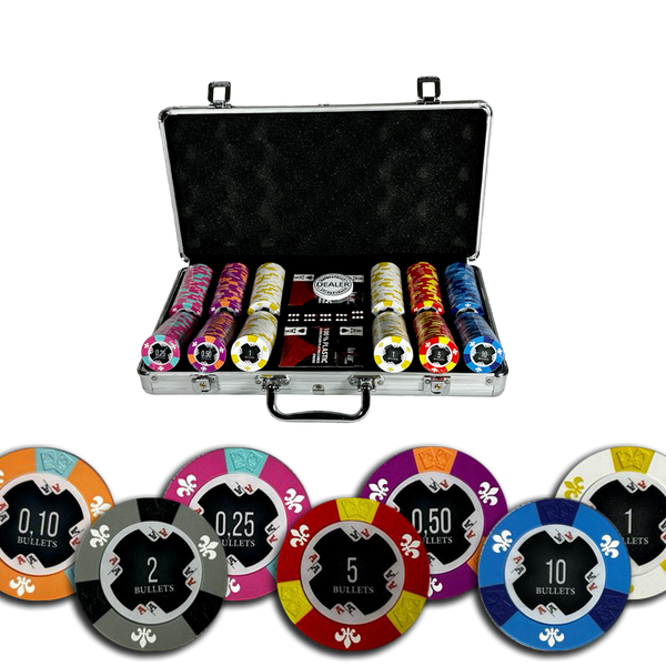 Poker Stars “ Party Poker” 300 Chip Poker Set with Case 2 Decks
