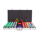 empire 750 poker set, colorful poker chips, Poker cards, Dealer button and Poker case