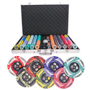 FPTS 1000 poker set tournament, poker chips, poker cards, dealer button and poker case